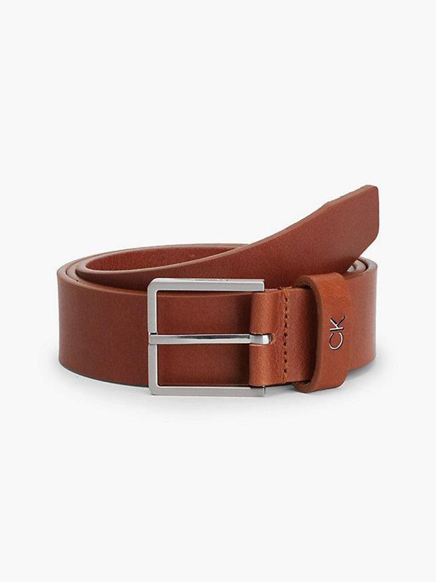 Calvin Klein USA Leather Mens Belt Brown 2974163-DC